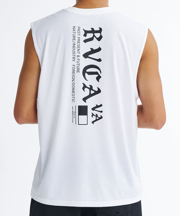 RVCA メンズ OE STARIGHT SFTT サーフタンクトップ 【2026年夏モデル】 WHT / XL