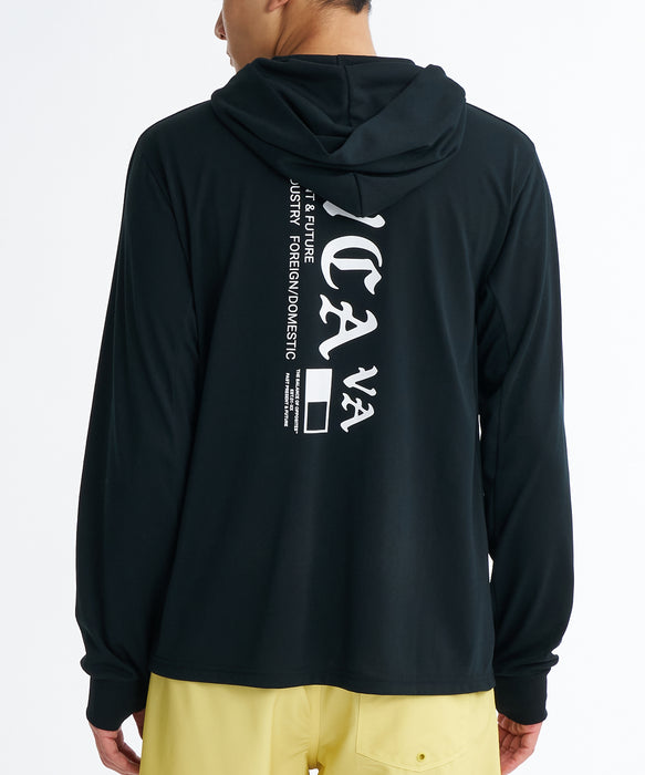 RVCA メンズ OE STARIGHT SFHD 長袖サーフTシャツ 【2026年夏モデル】 BLK / XL