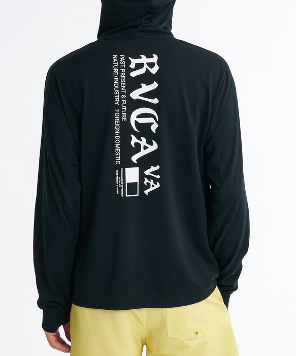 RVCA メンズ OE STARIGHT SFHD 長袖サーフTシャツ 【2026年夏モデル】 BLK / XL