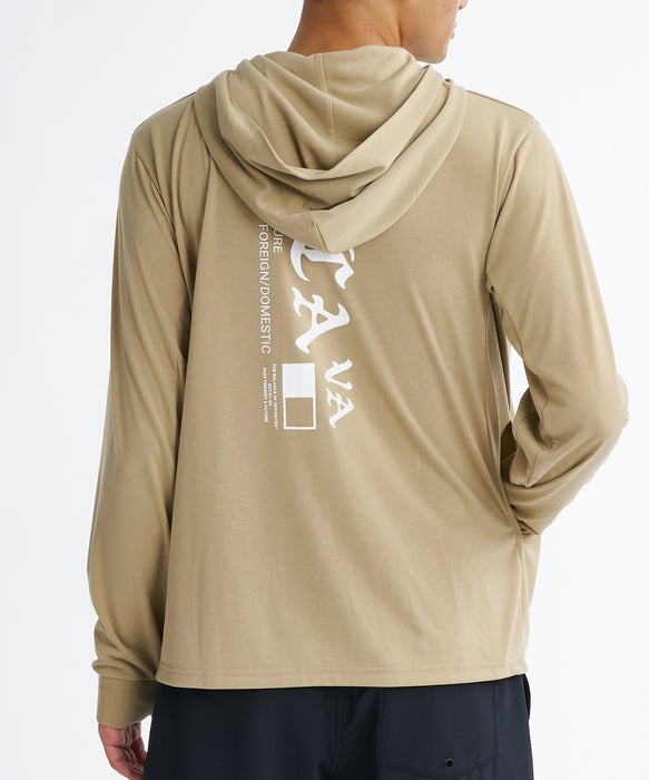RVCA メンズ OE STARIGHT SFHD 長袖サーフTシャツ 【2026年夏モデル】 KHA / XL