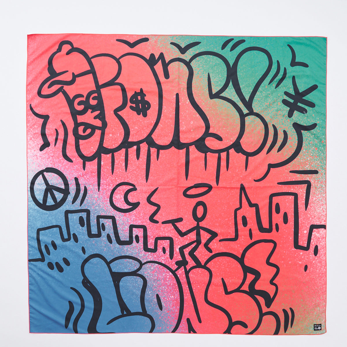 SALE】RVCA メンズ LIONS TOKYO GRAFFITI SWIM TOWEL タオル 【2026年