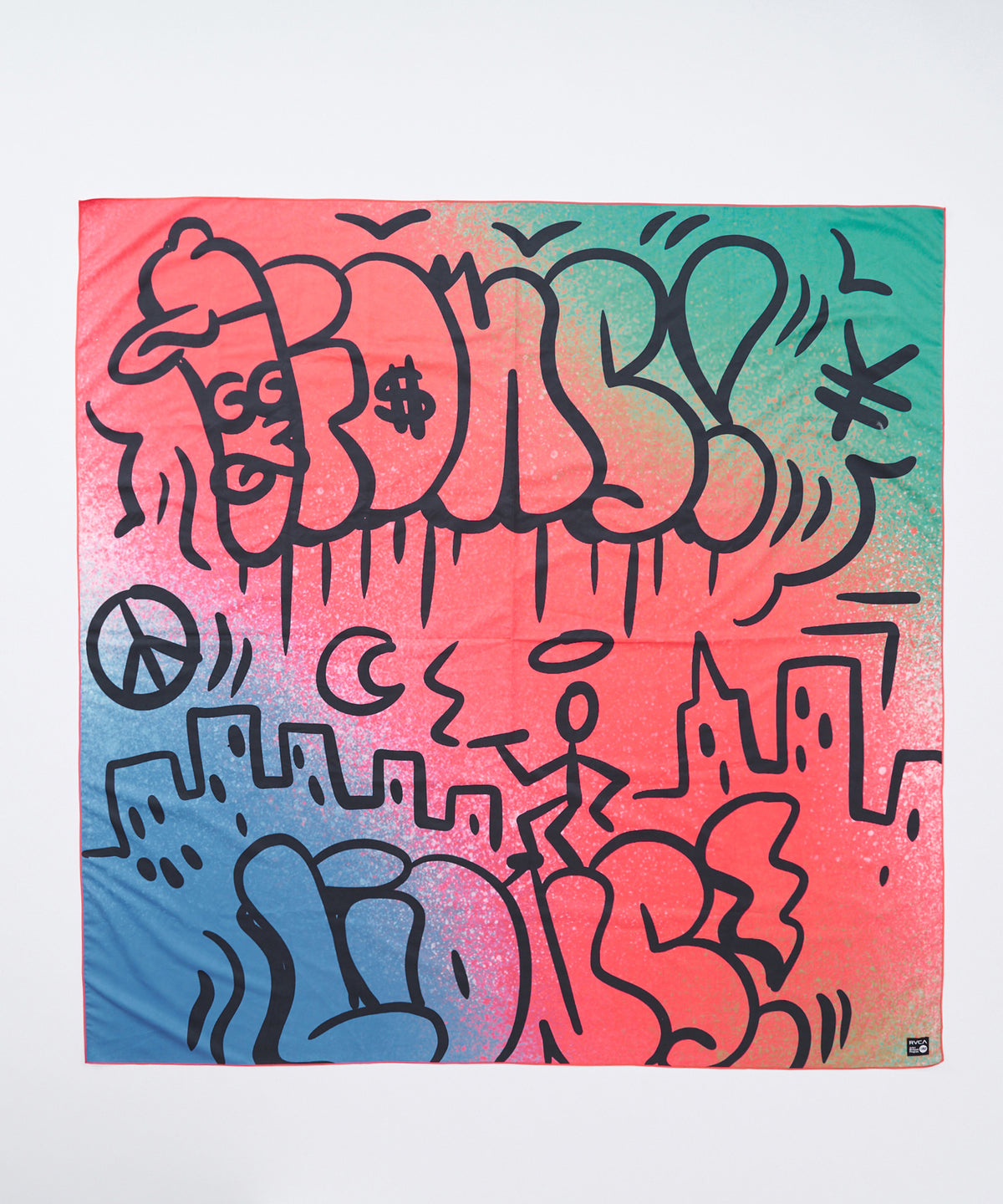 QP3 ワークエプロン　ワークグローブ　タオル　GRAFFITI RVCA メンズ LIONS TOKYO GRAFFITI SWIM TOWEL タオル 【2026年夏モデル】