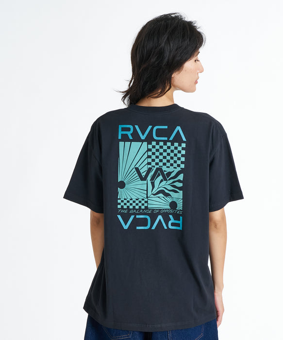 RVCA ウィメンズ SUNTIDES COSTA CRINKLE Tシャツ 【2026年夏モデル】 BLK / L