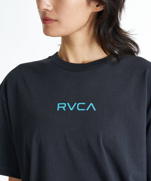 RVCA ウィメンズ SUNTIDES COSTA CRINKLE Tシャツ 【2026年夏モデル】 BLK / L