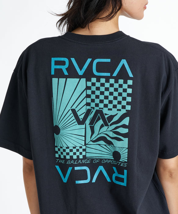 RVCA ウィメンズ SUNTIDES COSTA CRINKLE Tシャツ 【2026年夏モデル】 BLK / L