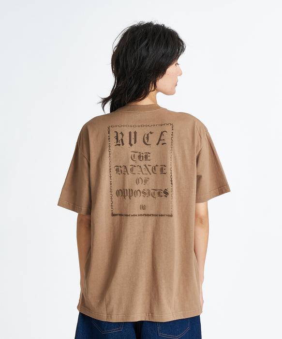 RVCA ウィメンズ WILD RVCA LOOSEFIT OLD E Tシャツ 【2026年夏モデル】 CCA / L