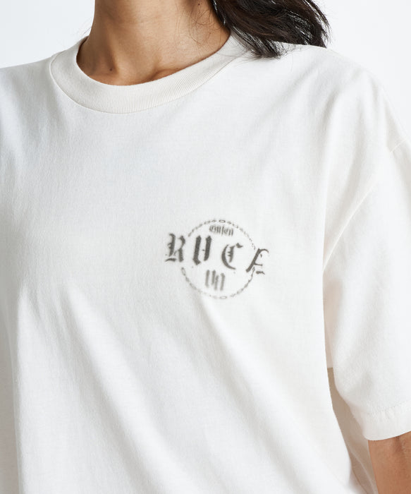 RVCA ウィメンズ WILD RVCA LOOSEFIT OLD E Tシャツ 【2026年夏モデル】 CLO / L