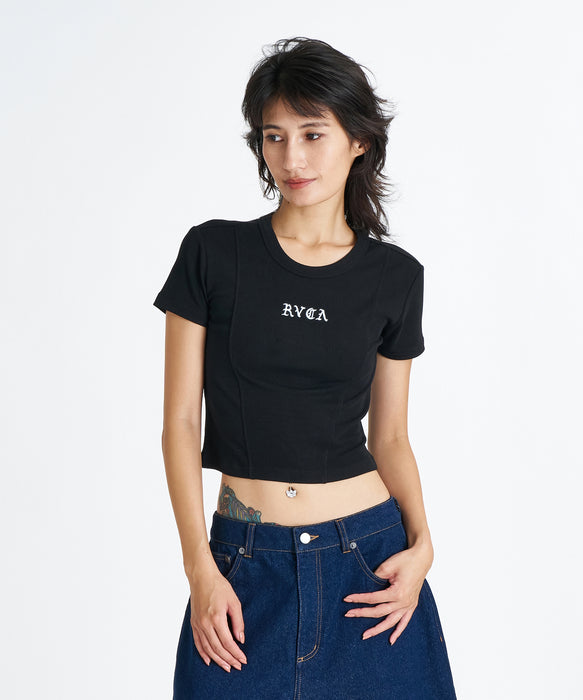 RVCA ウィメンズ RVCA BABY RIB TEE Tシャツ 【2026年夏モデル】 WAA / M