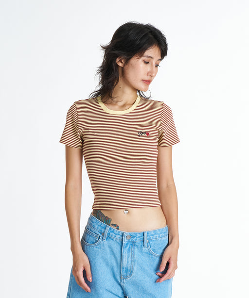 RVCA ウィメンズ PUERTO BABY TEE Tシャツ 【2026年夏モデル】 YDJ0 / M