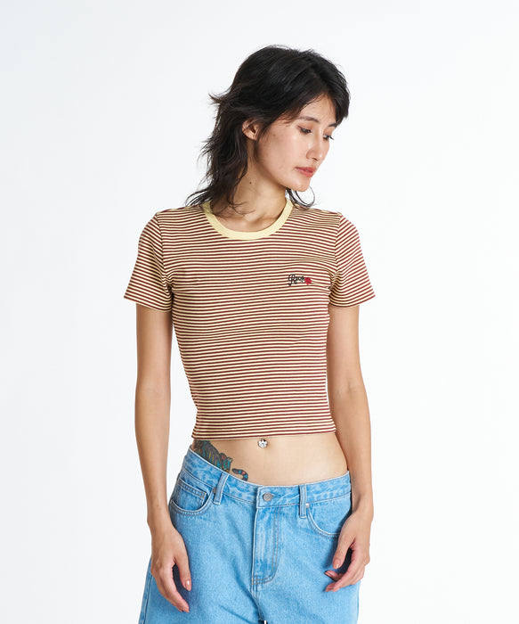 RVCA ウィメンズ PUERTO BABY TEE Tシャツ 【2026年夏モデル】 YDJ0 / M