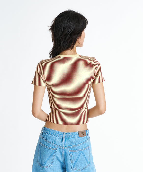RVCA ウィメンズ PUERTO BABY TEE Tシャツ 【2026年夏モデル】 YDJ0 / M