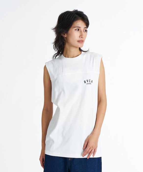 RVCA ウィメンズ CUTOFF TT タンクトップ 【2026年夏モデル】 WHT / L