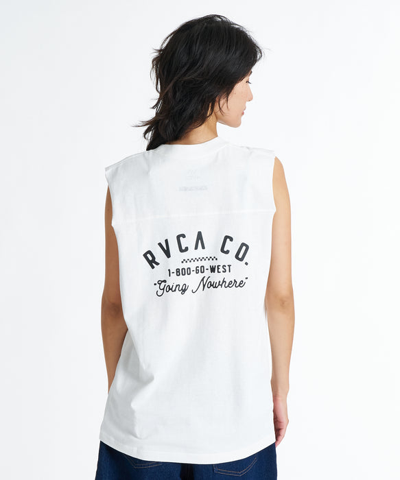 RVCA ウィメンズ CUTOFF TT タンクトップ 【2026年夏モデル】 WHT / L