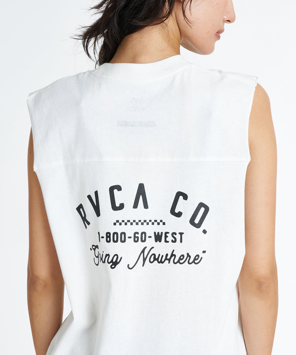 RVCA ウィメンズ CUTOFF TT タンクトップ 【2026年夏モデル】 WHT / L