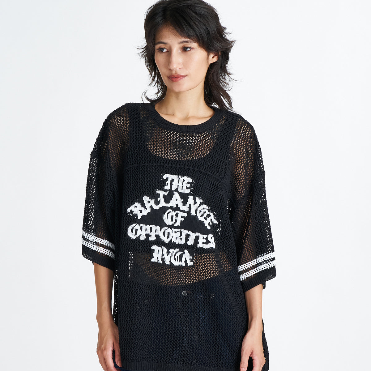 RVCA ウィメンズ MESH KNIT FOOTBALL TEE セーター 【2026年夏モデル】