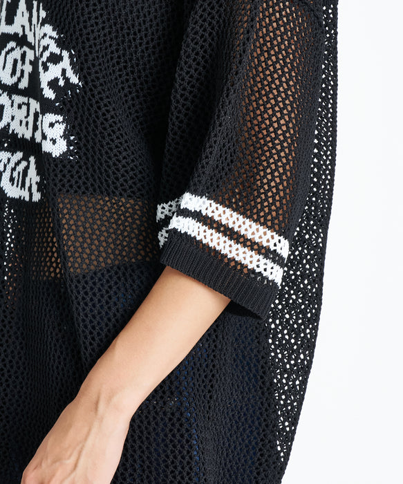 RVCA ウィメンズ MESH KNIT FOOTBALL TEE セーター 【2026年夏モデル】 BLK / M