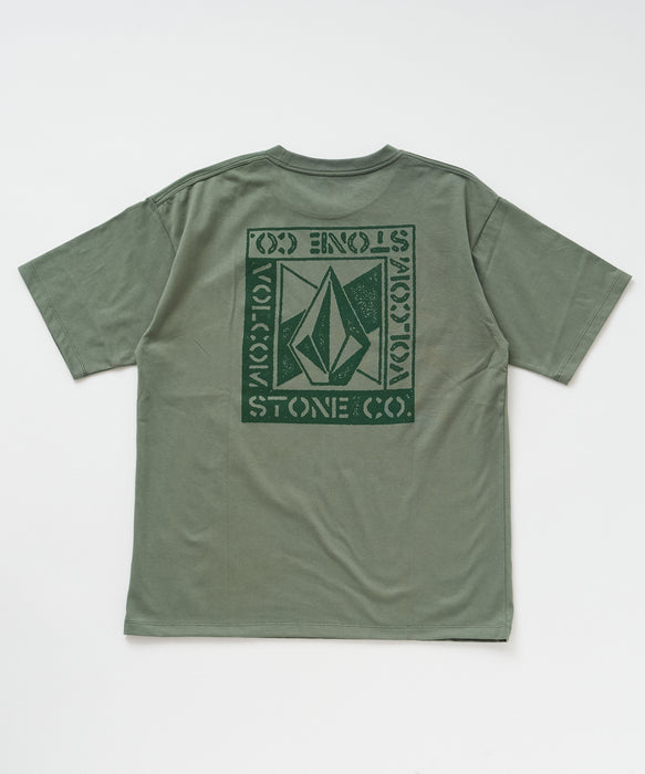 【直営店限定】VOLCOM メンズ SQUARE STONE SS Tシャツ 【2026年春夏モデル】