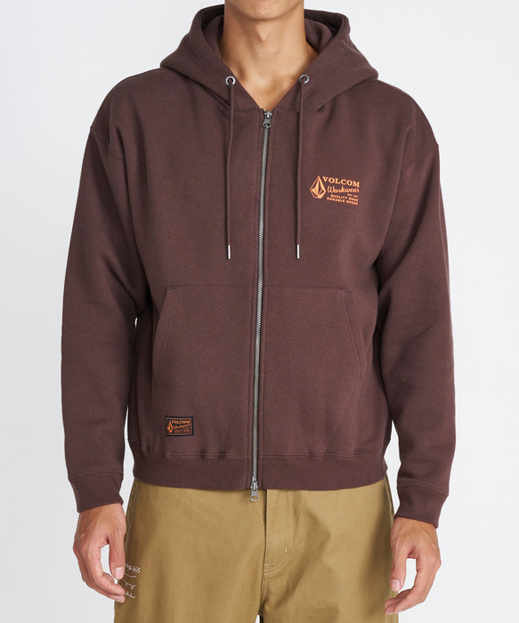 VOLCOM メンズ WORKWEAR ZIP HOOD パーカー 【2026年秋冬モデル】