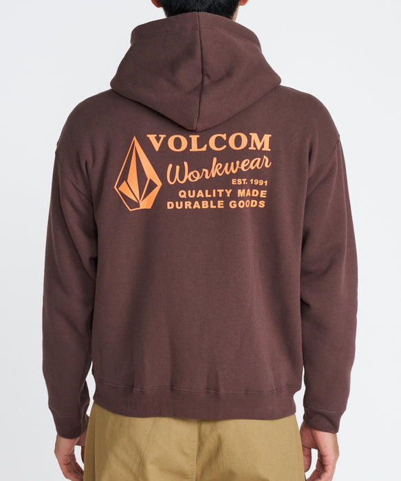VOLCOM メンズ WORKWEAR ZIP HOOD パーカー 【2026年秋冬モデル】