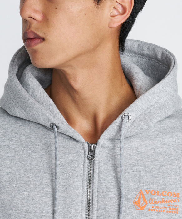 VOLCOM メンズ WORKWEAR ZIP HOOD パーカー 【2026年秋冬モデル】
