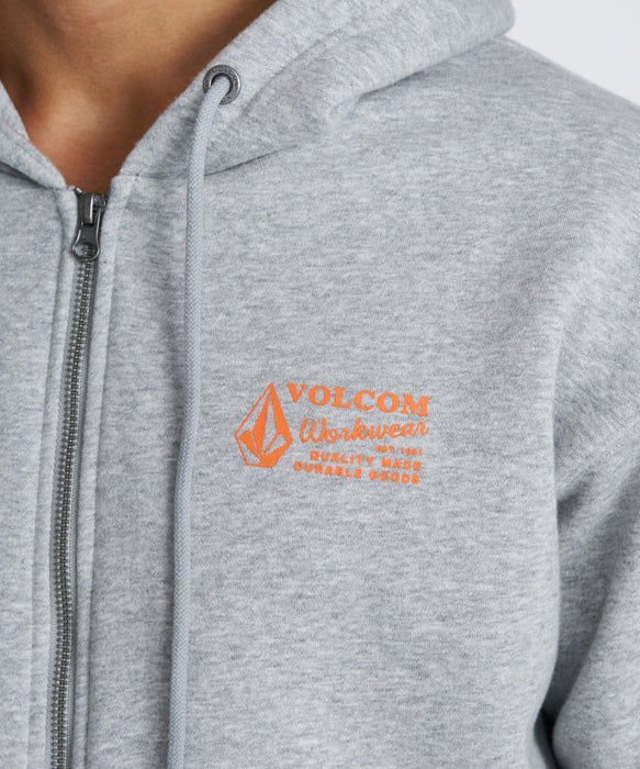 VOLCOM メンズ WORKWEAR ZIP HOOD パーカー 【2026年秋冬モデル】