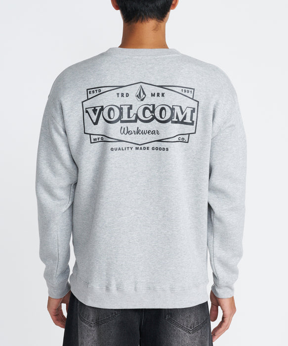 VOLCOM メンズ WORKWEAR CREW トレーナー 【2026年秋冬モデル】