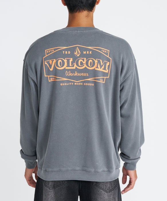 VOLCOM メンズ WORKWEAR CREW トレーナー 【2026年秋冬モデル】