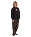 VOLCOM メンズ I GO PSYCHO トレーナー 【2026年秋冬モデル】 BLK / XL