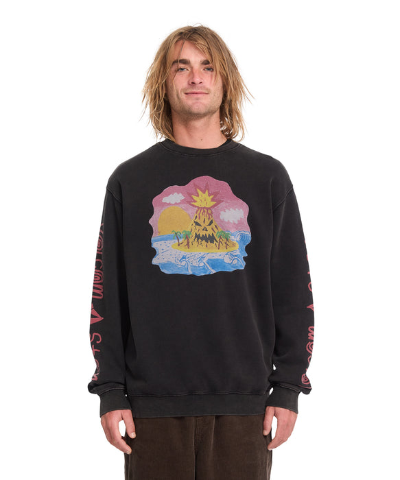VOLCOM メンズ FA OZZY CREW トレーナー 【2026年秋冬モデル】 LAB / XL