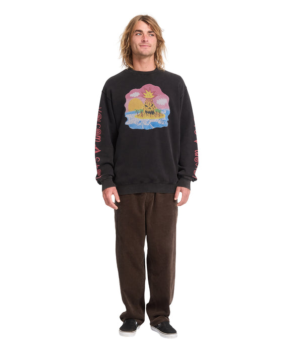 VOLCOM メンズ FA OZZY CREW トレーナー 【2026年秋冬モデル】 LAB / XL