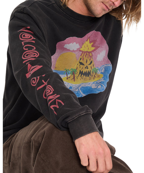 VOLCOM メンズ FA OZZY CREW トレーナー 【2026年秋冬モデル】 LAB / XL