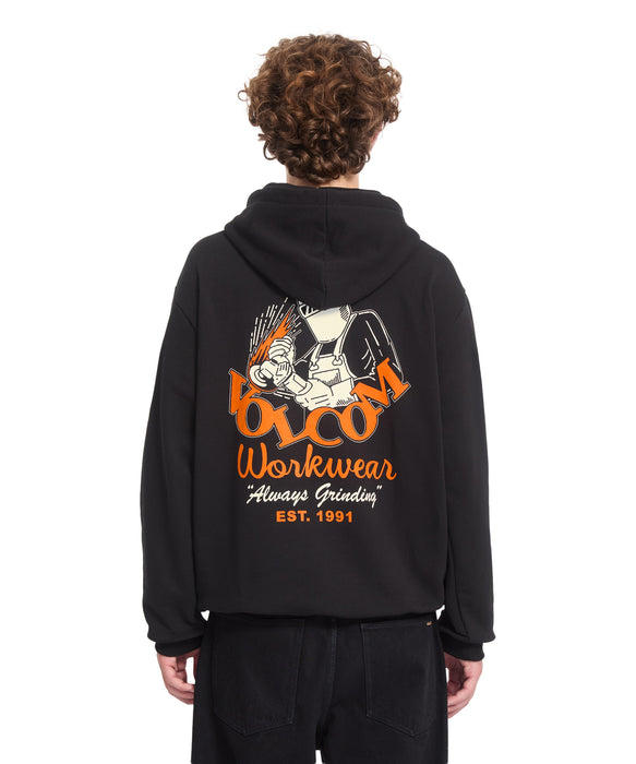 VOLCOM メンズ ALWAYS GRINDING PO パーカー 【2026年秋冬モデル】 BLK / XL