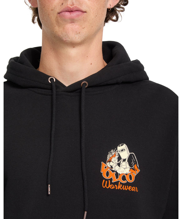 VOLCOM メンズ ALWAYS GRINDING PO パーカー 【2026年秋冬モデル】 BLK / XL