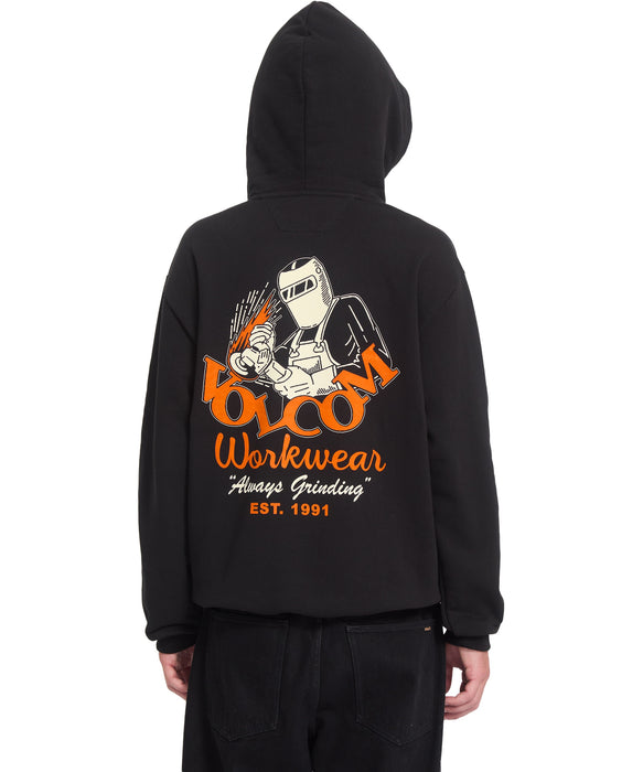 VOLCOM メンズ ALWAYS GRINDING PO パーカー 【2026年秋冬モデル】 BLK / XL