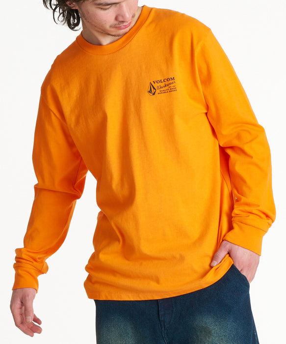 VOLCOM メンズ WORKWEAR LS ロンT 【2026年秋冬モデル】 ORG / XL