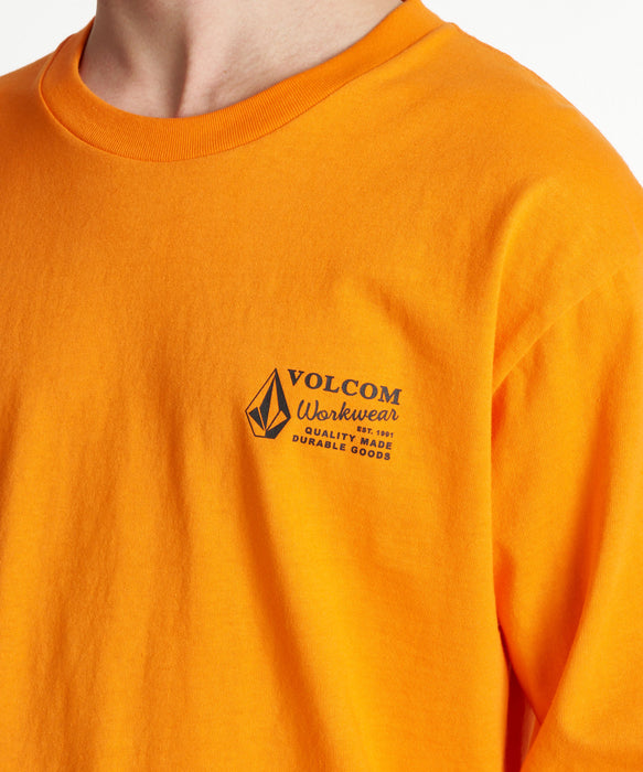 VOLCOM メンズ WORKWEAR LS ロンT 【2026年秋冬モデル】 ORG / XL