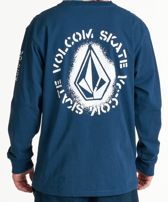 VOLCOM メンズ SKATE VITALS LS ロンT 【2026年秋冬モデル】 NVY / XL