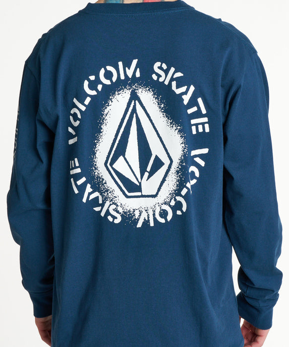 VOLCOM メンズ SKATE VITALS LS ロンT 【2026年秋冬モデル】 NVY / XL