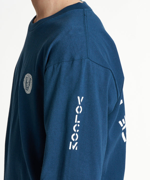 VOLCOM メンズ SKATE VITALS LS ロンT 【2026年秋冬モデル】 NVY / XL