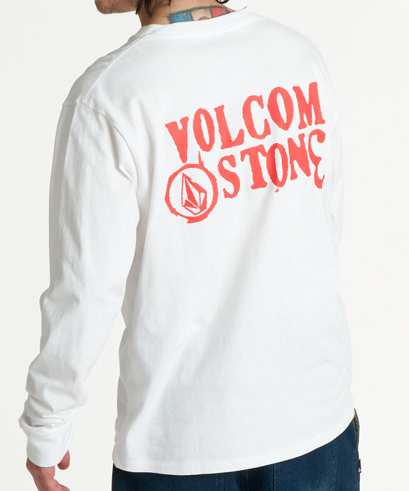 VOLCOM メンズ STONESTOWN LS ロンT 【2026年秋冬モデル】 WHT / XL