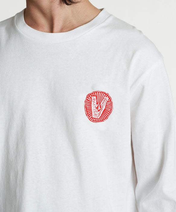 VOLCOM メンズ STONESTOWN LS ロンT 【2026年秋冬モデル】 WHT / XL