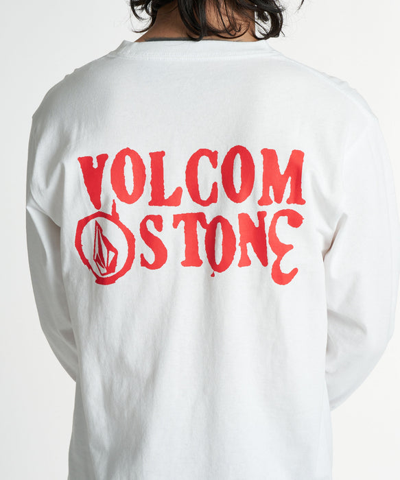 VOLCOM メンズ STONESTOWN LS ロンT 【2026年秋冬モデル】 WHT / XL