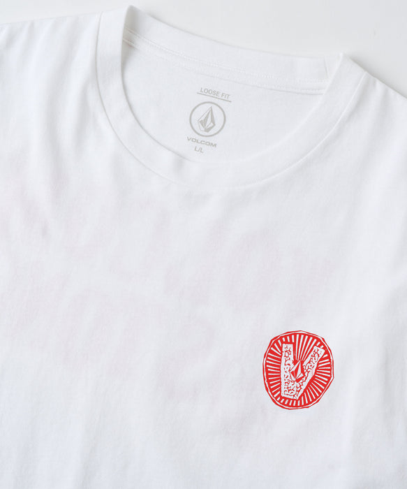VOLCOM メンズ STONESTOWN LS ロンT 【2026年秋冬モデル】 WHT / XL