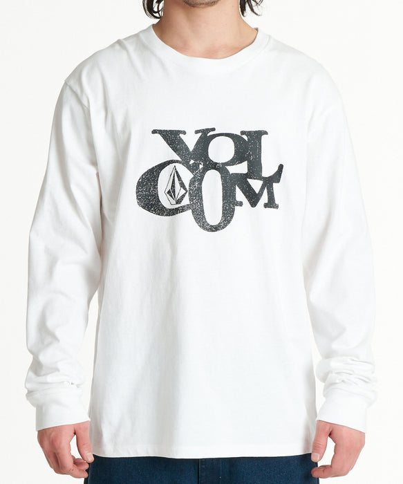VOLCOM メンズ BURDEN LS ロンT 【2026年秋冬モデル】 WHT / XL