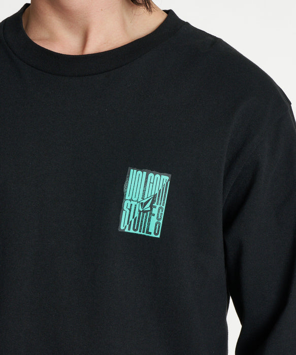 VOLCOM メンズ KROSSANT LS ロンT 【2026年秋冬モデル】 FBK / XL