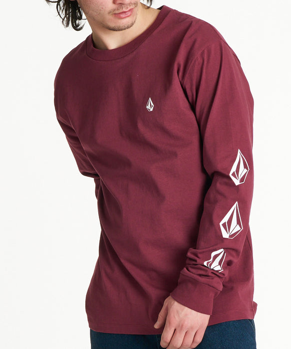 VOLCOM メンズ TRUE TO THIS LS ロンT 【2026年秋冬モデル】 BUR / XL
