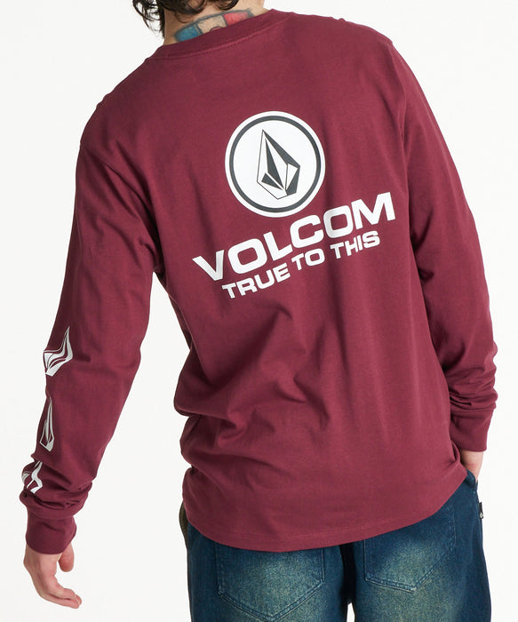 VOLCOM メンズ TRUE TO THIS LS ロンT 【2026年秋冬モデル】 BUR / XL