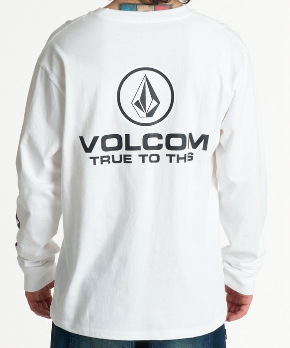 VOLCOM メンズ TRUE TO THIS LS ロンT 【2026年秋冬モデル】 WHT / XL