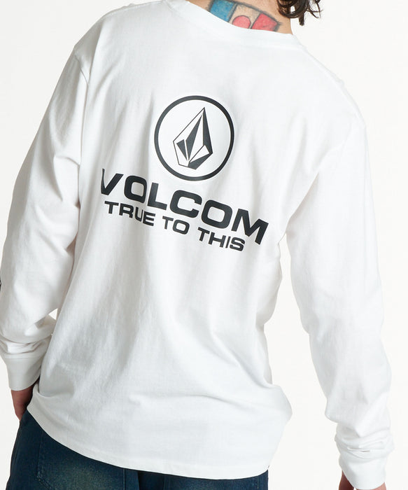 VOLCOM メンズ TRUE TO THIS LS ロンT 【2026年秋冬モデル】 WHT / XL