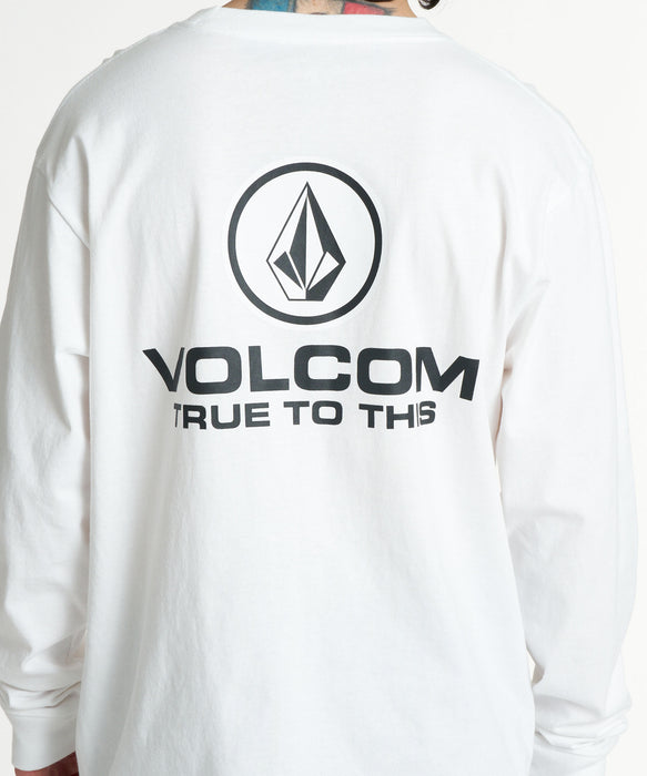 VOLCOM メンズ TRUE TO THIS LS ロンT 【2026年秋冬モデル】 WHT / XL